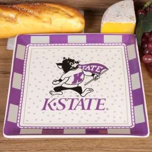  NCAA Kansas State Wildcats Game Day Square Ceramic Plate 
