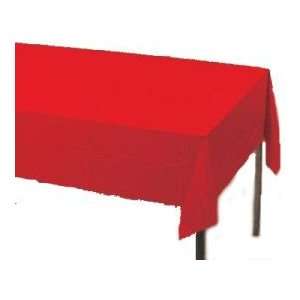 Plastic Banquet Table Cover, Red 