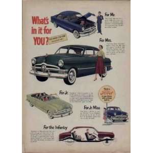   ? Test Drive a 50 FORD  1950 FORD Ad, A3673A. 