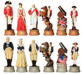 Chess Set Pieces American Revolutionary War NIB  
