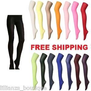   Sexy n Comfortable Footed Opaque Tights   Many Colors To Choose From