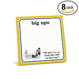  Knock Knock Say It With A Slang Sticky Big Ups (Pack of 8 