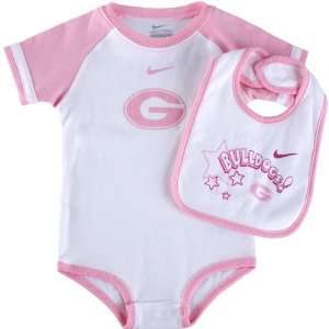  Nike Georgia Bulldogs Infant Girls Creeper Set