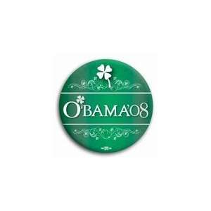 Barack Obama St. Patricks Day Button   2  1/4