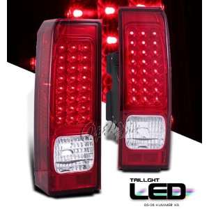  05 08 Hummer H3 LED Tail Lights   Red Clear Automotive