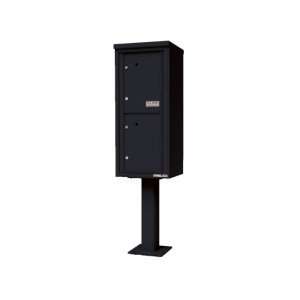 versatile™ Pedestal Mount 4C Horizontal Cluster Mailboxes in Black  