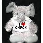 SHOPZEUS Plush Elephant (Slowpoke) toy with I Love Chuck