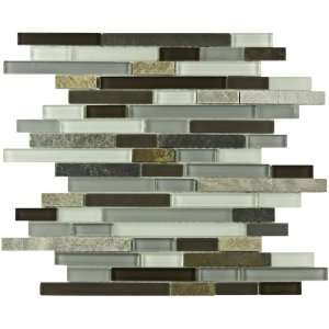 Sierra Piano Tundra 12 x 11 3/4 Inch Glass and Stone Mosaic Wall Tile 
