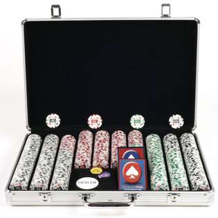 Trendy Best Quality 650 11.5g 4 Aces Poker Chip Set w/Executive 