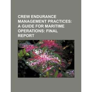   management practices a guide for maritime operations final report