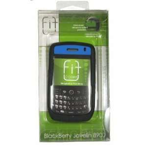 Blackberry Javelin 8900 Black and Blue Soft Silicone Case Cover