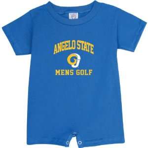   Royal Blue Mens Golf Arch Baby Romper 