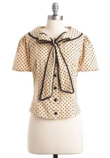 Brown Bow Top  Modcloth