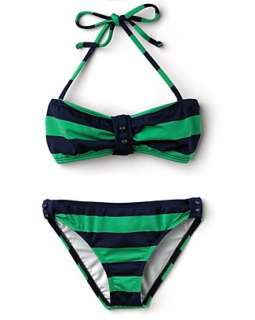 Splendid Girls Swim Marcel Stripe Bandeau 2 Piece Swim Suit   Sizes 