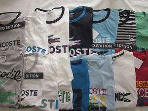 NWT Lacoste Graphic T Shirts XS XXL $45 $50 value, Lacoste T Shirt 