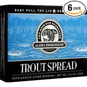Alaska Smokehouse Trout Spread Totem Design, 3.5 Ounce Boxes (Pack of 