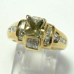 88CARAT DIAMOND 18K YELLOW GOLD ENGAGEMENT RING SEMI MOUNT Appraised 