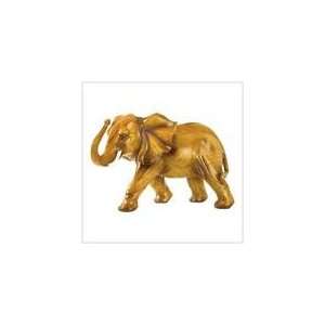  Gold Exotic Bull Elephant Animal Statue Figurine Decor 