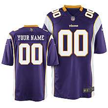 Mens Nike Minnesota Vikings Customized Game Team Color Jersey (S 4XL 