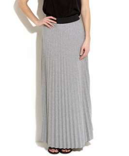 Grey (Grey) Pleated Jersey Maxi Skirt  243947904  New Look