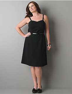 Plus sized Sweetheart dress with optional straps  Lane Bryant