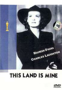 1943 Oscar Award War Classic This Land Is Mine DVD  