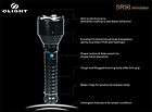 Olight SR90 Intimidator 2200 Lumen LED Flashlight Pleas