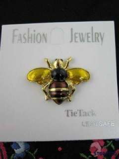 Wonderful Bumble Bee Enamel Tie Tack or Lapel Pin  