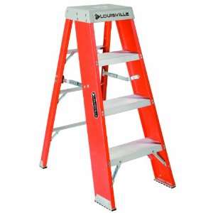   Ladder FY8004 300 Pound Duty Rating Fiberglass Step Stand Ladder, 4