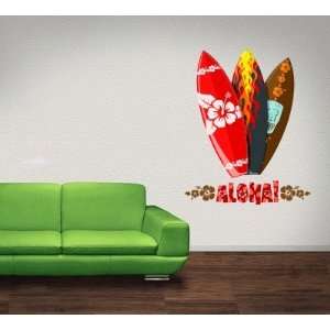  Hawaii Surfboards Wall Decal Sticker Graphic By LKS 