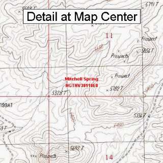   Map   Mitchell Spring, Nevada (Folded/Waterproof)