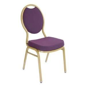   9500 Teardrop Fabric Stacking Chair, Gold Frame Furniture & Decor