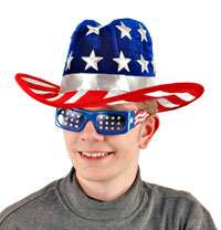 Adult Std. USA Cowboy Hat   Patriotic Costume Accessori  