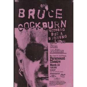 Bruce Cockburn Concert Poster Denver 1991 