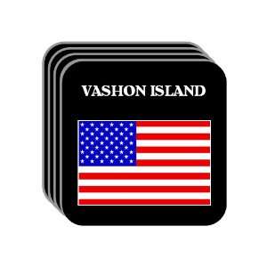  US Flag   Vashon Island, Washington (WA) Set of 4 Mini 