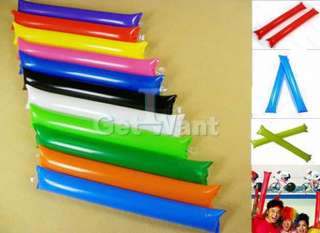 Pair Colorful Sport Cheer Balloon Inflatable Bang Stick Gift  