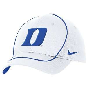  Nike Duke Blue Devils White Coaches Dri Fit Hat Sports 