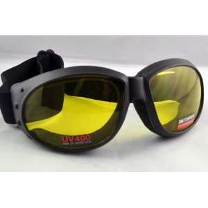  Yellow Lens Motorcycle Goggles Tattoo Ink Rock Sunglasses 