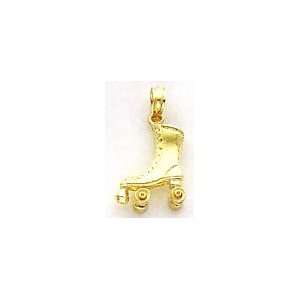  14k Gold 3 D Roller Skate Pendant [Jewelry]