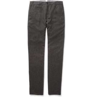    Trousers  Casual trousers  Wool Blend Flat Front Trousers