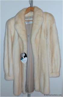 Mink Stroller Natural Pastel Womens Fur Coat Medium  