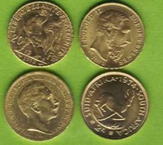 Gold Italien Frankreich Österreich England Belgien Münze in 