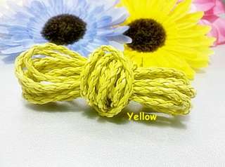 20 Yard PU Leather Braided Cord Wire PicYour Own Color  