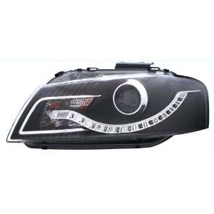  Audi A3 06 09 Projector H.L Black Clear(R8 LED Style 