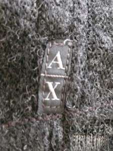   black sweater burnout v neck A/X jumper sport fashion logo M  