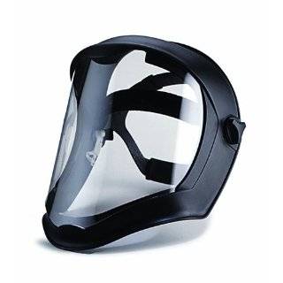 Uvex S8510 Bionic Shield, Black Matte Face Shield, Clear Polycarbonate 