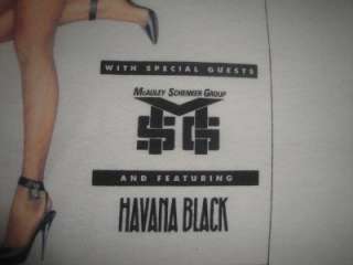   Vtg 1990 Tour Shirt MSG Havana Black Promo Capitol Records Polo  