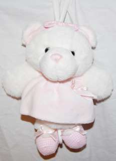 Little Me Musical Teddy Bear Plush Baby Crib Toy Pink  