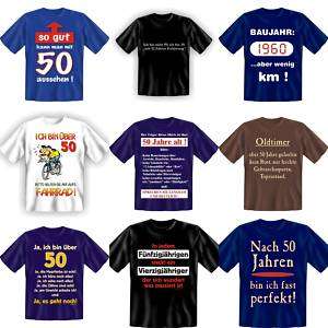 Fun T Shirt zum 50. Geburtstag 50 Jahre S M L XL XXL  