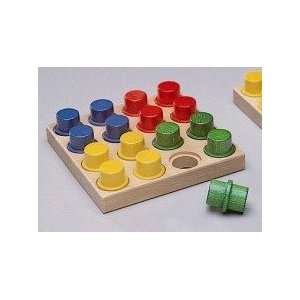  NIC Wooden Toys   Cubio Small Plug Board Toys & Games